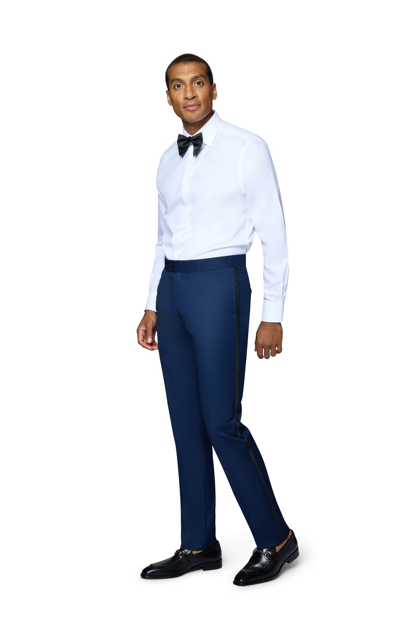 Bergamo Orange Solid Shawl Tuxedo Slim Fit