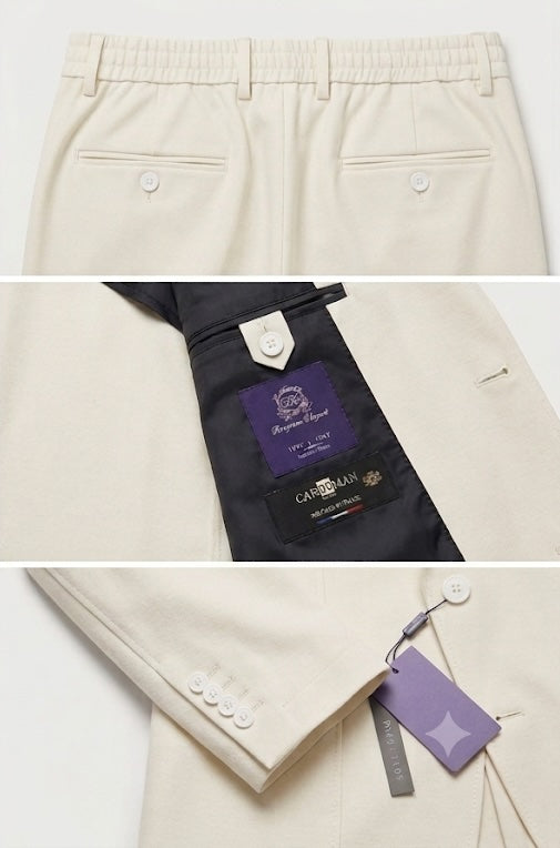 Bergamo Elegant - White Suit AK074TP