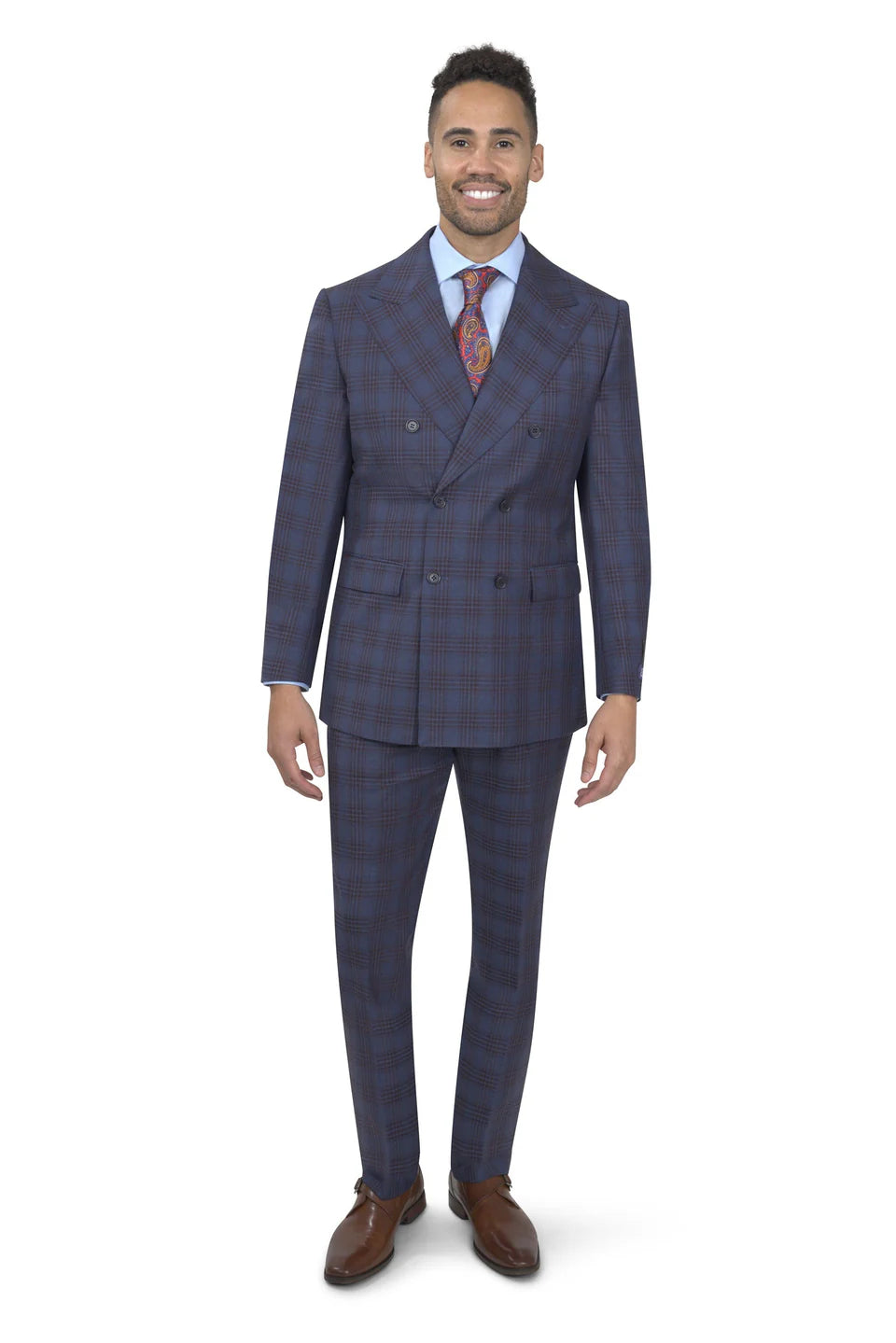 BERGAMO ELEGANT - Fancy Double Breasted Suit - 10005.4266 DB PK