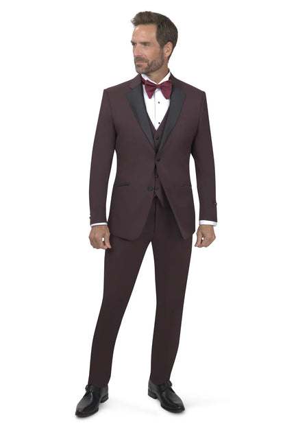 BERGAMO ELEGANT - Burgundy Tuxedo MARCO UNI 3PC