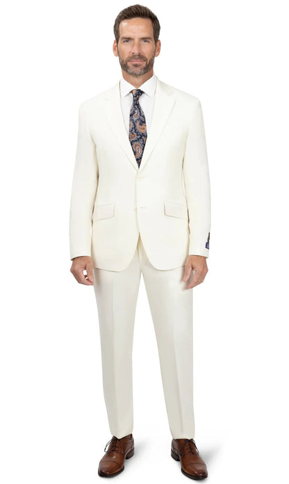 BERGAMO ELEGANT - Cream Wool Suit 10005.001