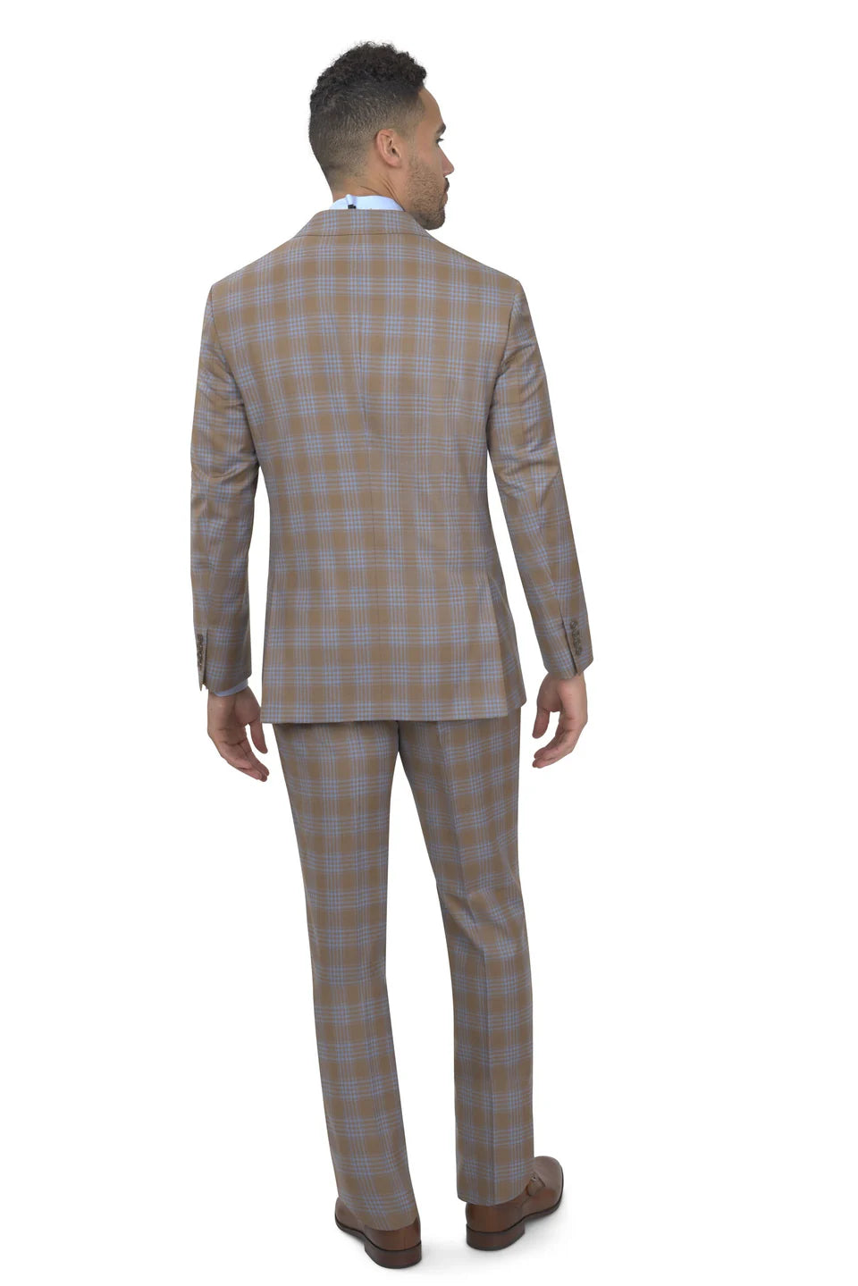 BERGAMO ELEGANT - Double Breasted Taupe Suit 10005.4266 DB PK