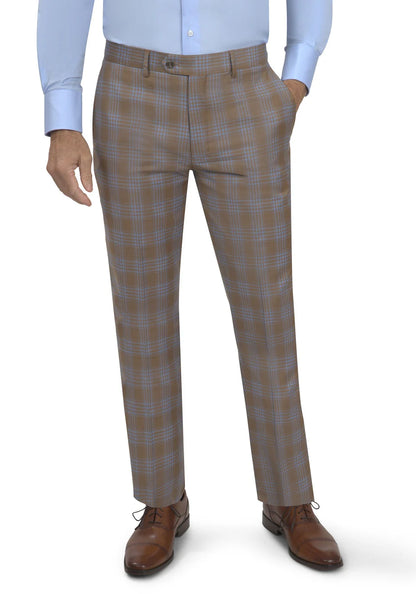 BERGAMO ELEGANT - Double Breasted Taupe Suit 10005.4266 DB PK