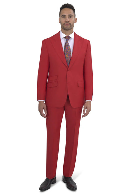 BERGAMO ELEGANT - Red Modern Fit Suit 10153.004PK
