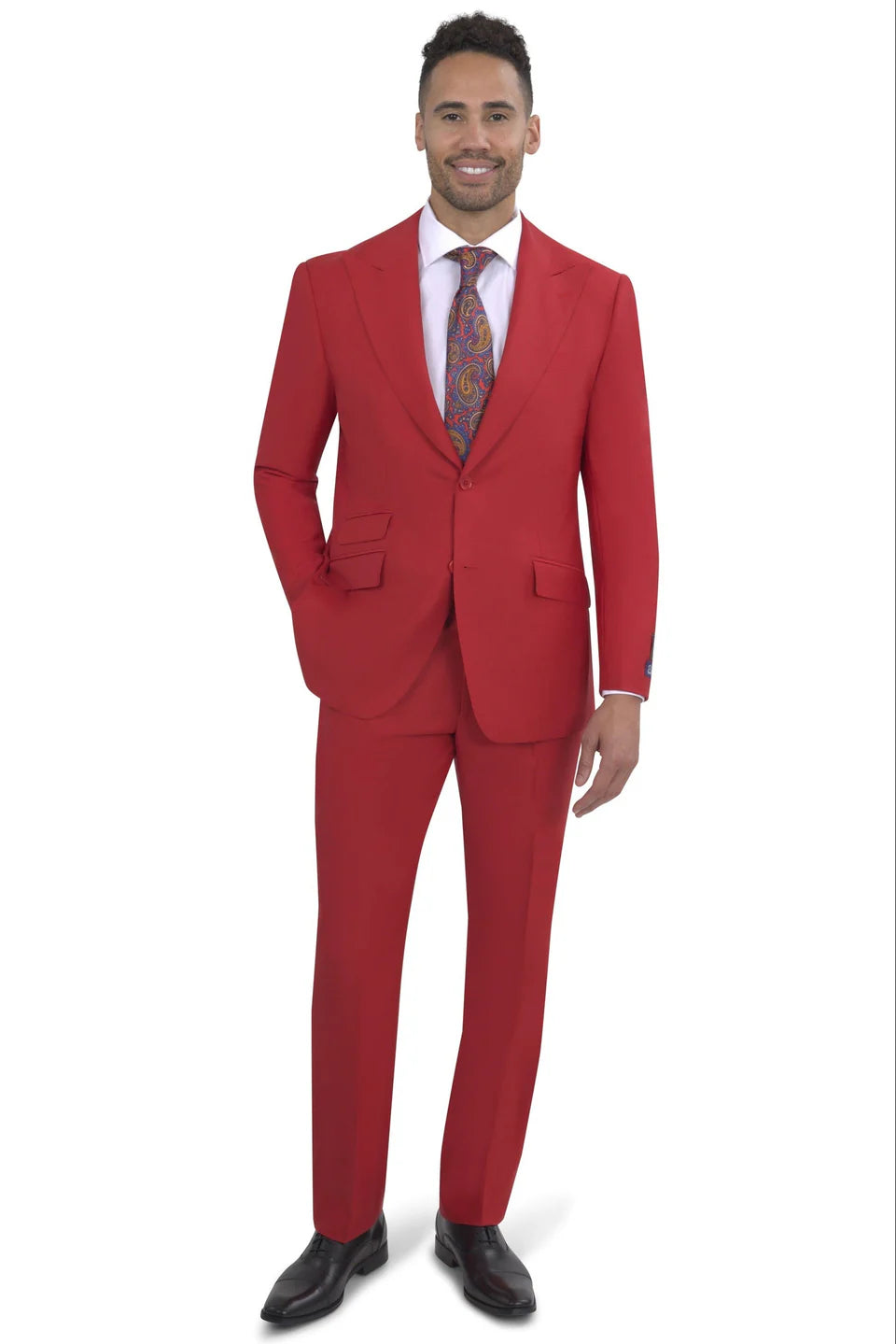 BERGAMO ELEGANT - Red Modern Fit Suit 10153.004PK