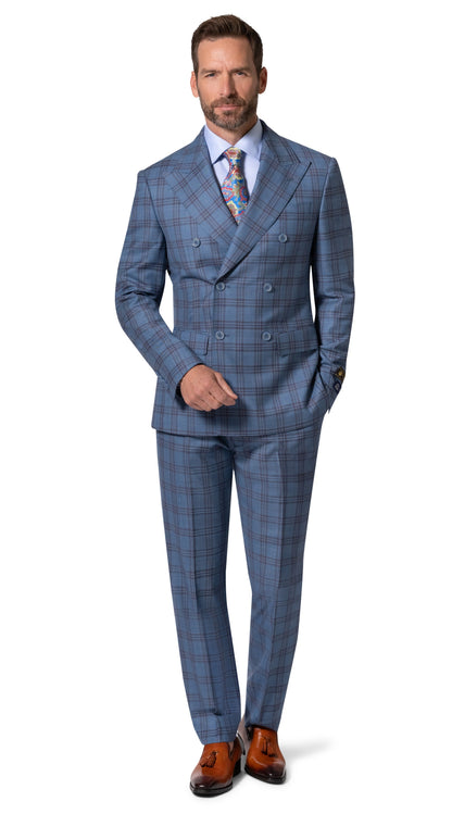 Bergamo Elegant - Faille Wool 10005.4098 D/B Modern Fit Suit