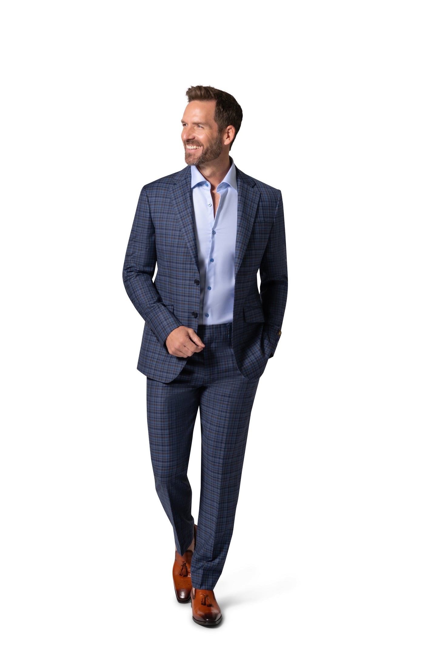 Bergamo Elegant - Faille Wool 10005.4099 S/B Slim Fit Suit