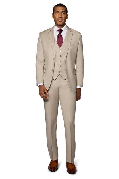 Bergamo Orange Vested Solid A6732 Slim Fit